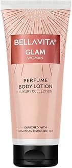 Bella Vita Luxury Glam Woman Perfume Body Lotion for Nourishing, Hydrating, Soft, Supple,Healthy Skin with Argan Oil and Shea Butter 200 Ml