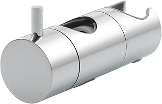 Shower Holder Chrome, Biveah Brass Hand Shower Holder Bracket Replacement for 20MM Shower Riser Rail, KZS006C