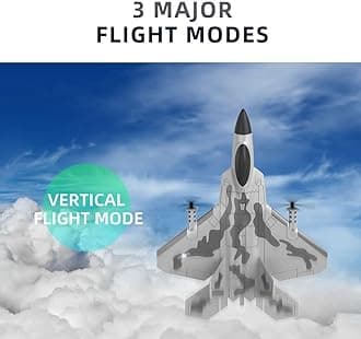 QIYHBVR Rc 4 Channel Remote Control Fighter Jet Rc Plane Ready to Fly with 3D&6G Fixed Wing Glider Stunt Plane for Adults, One Key Stunts Rc Airplane, High Speed Rc Airplane