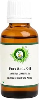 R V Essential Pure Amla Oil 50ml- Emblica Officinalis (100% Pure and Natural Rare Herb Series) For Skin Face Hair Body Nails Scalp Massage Aromatherapy Diffuser Soap Candle Perfume Making