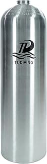 TUDIVING-4500Psi 300Bar Scuba Diving Tank,80CF Aluminum Diving Cylinder,11.1L Diving Bottle with Valve