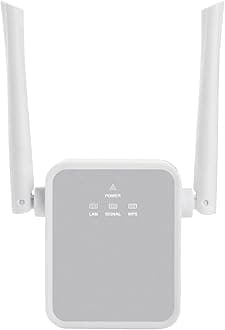 2025 Upgraded TUOSHI 1200Mbps WiFi Range Extender Signal Booster, Covers up to 5000Sq.ft and 35 Devices, 2.4 & 5GHz Dual Band WiFi Repeater with Ethernet/LAN Port
