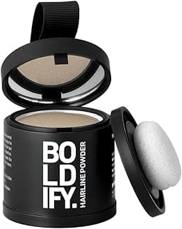 BOLDIFY Hairline Powder (LARGE, 10g) - Root Touch Up Hair Color for Gray Coverage - Bald Spot Concealing Hair Powder for Women & Men - 24-Hour Stain-Proof - Light Blonde