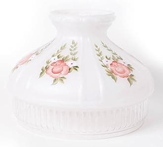AladdinOil Lamp Shade Red Roses, Model 12 Design N602, 10 inch Base Fitter