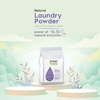 Greenworx Ultra Laundry Powder Natural, 1 Biodegradable, Baby Safe, Caustic-free, No Harmful Chemicals, Acid and Phosphate-Free, Eco-Friendly, Environment-Friendly, Non-Toxic, No Fading (1.5 kg Pack)
