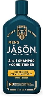 Jason - Men's Refreshing 2 in 1 Shampoo and Conditioner - Hair Products, Hair Care, Hair Shampoo, Mens Shampoo, Shampoo and Conditioner Sets, Shampoo and Conditioner 2 in 1-355ml