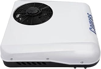 12/24V RV Rooftop Air Conditioner, Air Conditioner Universal Air Conditioners System with Remote Control Portable Mini Split AC Unit for Truck Semi Trucks RV Caravan (12V700WNon-Ducted)