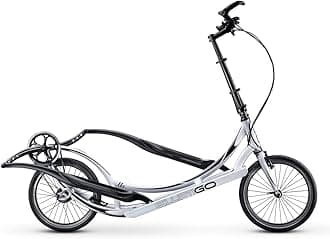 ElliptiGO 11R Long Stride Outdoor Elliptical Bike and Best Hybrid Indoor Exercise Trainer (White)