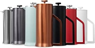 LAFEECA French Press Coffee Maker - Stainless Steel Double Wall Vacuum Insulated - Large Thermal Brewer 34 oz 1000 ml Copper