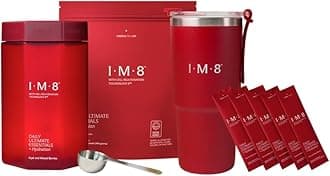 - IM8 Daily Ultimate Essentials All-in-One Multivitamin Supplement (30 Servings, Starter Kit - Scoop + Tumbler Included)