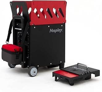 Portable Tennis Ball Machine (26lbs) - Dual Motor for TopSpin and Backspin, 80+ Balls, Max 68MPH, 4+ Hours Play with External Lithium Battery