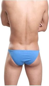 Faringoto Men's Striped Briefs U Convex Fashion Hips Panties