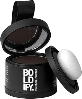 Hairline Powder - Root Touch Up Hair Color for Gray Coverage - Bald Spot Concealing Hair Powder for Women and Men - 24-Hour Stain-Proof - Dark Brown