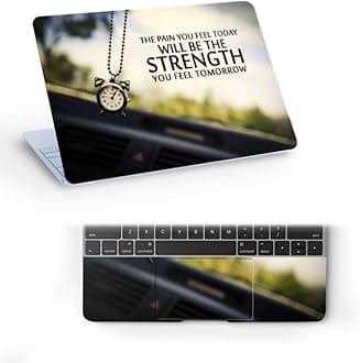 Strenght Top+Wrist Pad Vinyl Laptop Skin/Sticker/Cover for 14 Inches Laptops Laminated-Removable-HD Quality Compatible for Asus (13.8x9.6 Inches)