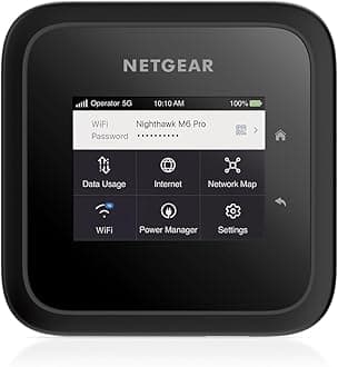NETGEAR Nighthawk M6 Pro, 5G Router With Sim Slot Unlocked, Hotspot For Portable Wi-Fi, Mobile Modem Router for Home/Business, AX3600 Wi-Fi 6E up to 32 devices (MR6450)