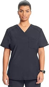 Cherokee Infinity V-Neck Nurse Scrub Top for Women with Rib-Knit Panel and Tuckable CK687A