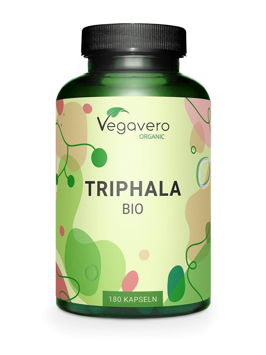 Pure Triphala Powder Organic 1300 mg | 180 Capsules (3 Month Supply) | NO Additives, Lab-Tested | Ayurveda Products | Gut Health Supplements & Immune System Booster | Vegan