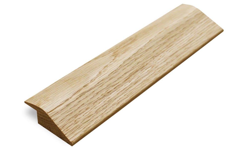 Solid Oak 18mm 'R Section' Ramp Door Bar Threshold 0.9m Unfinished Oak can be Stained a Different Colour