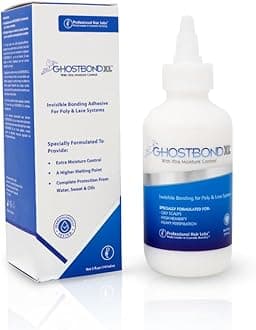 GHOSTBOND XL Hair Replacement Adhesive 5oz- Invisible Wig Bonding Glue: Water & Oil-Resistant, Non-Toxic, Light Hold for Secure and Natural-Looking Poly and Lace Hairpiece, Wigs & Toupee Systems