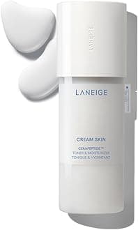 Cream Skin Refillable Toner & Moisturizer with Ceramides and Peptides: Korean Milky Toner, Amino Acid, Nourish, Hydrate, Barrier-Boosting, Visibly Firm 160 ml