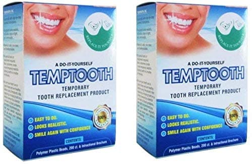 Trusted Patented Temporary Tooth Replacement Kit, DIY Filling for Missing Tooth (x2)