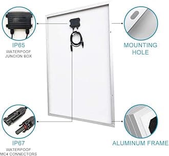 Solar Panel Kit,1200W Solar Wind House Kit : 8X 100W Solar Panel + 400W Wind Turbine Generator + Charge Controller + Brackets + Cables +