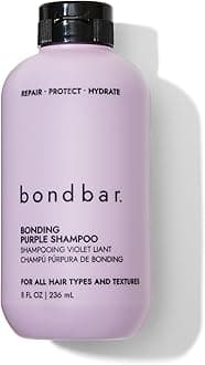 Purple Brightening Shampoo for Blonde, Lightened & Gray Hair, Neutralizes Brassiness, Repairs, Protects, Hydrates, Vegan, Cruelty-Free, 8 Fl. Oz