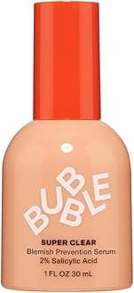Bubble Skincare Super Clear 2% Salicylic Acid Skin Care Serum - Skin-Soothing Salicylic Acid Serum Enriched with Willow Bark Extract, Colloidal Oatmeal & Antioxidant-Rich Neem Seed Oil (30ml)