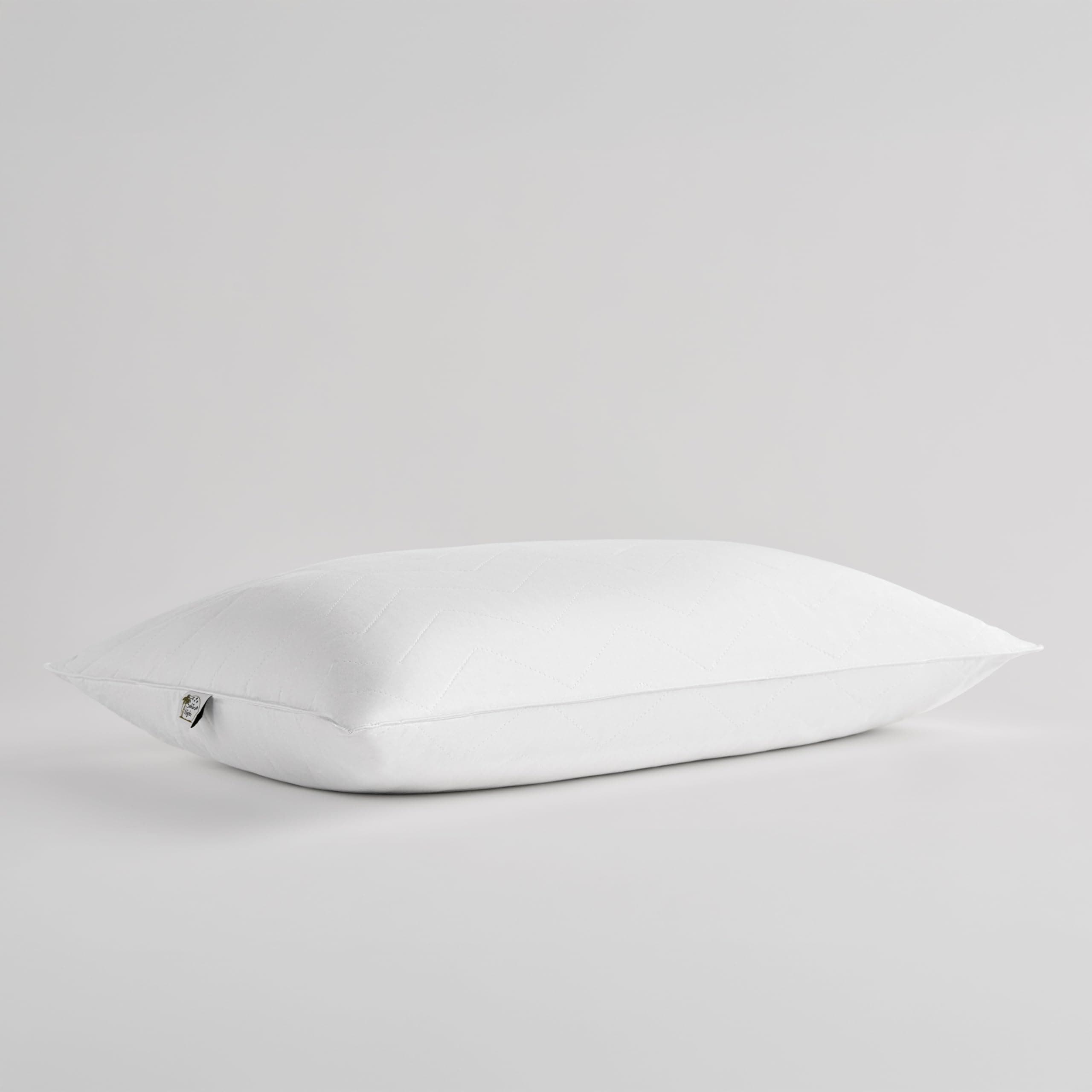 Sobel Westex Standard Size - Sahara Night Bed Pillow for Back & Stomach Sleepers | 233 TC 100% Cotton Cover | Gel Fiber Fill | Luxury Hotel Quality | Machine Washable Pillow for Sleeping 20X26