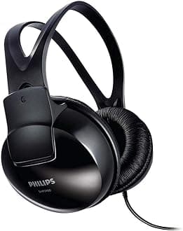 Philips Stereo Over-Ear Headphones SHP1900/10 Hi-Fi Headphones with Cable (Adjustable Headband, Large earpieces, Lightweight Design, 2-m Cable) Black