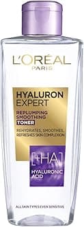 L'Oréal Paris Hyaluron Expert Replumping Toner, Hyaluronic Acid, Removes Traces of Makeup & Refreshes Skin Complexion, 200ml, Dermatologically Approved Toner