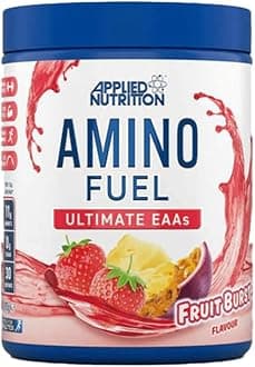 Applied Nutrition Essential Amino Acid (EAA) Powder Supplement Maximize Muscle Growth, 11g Per Serving with BCAA’s, Fruit Burst, Blue, 390 g