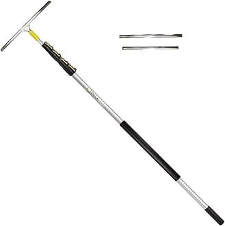 DOCA Window Washing Kit with Extension Pole – 7-30 Ft Telescoping Extendable Pole (36+ Ft Reach), Window Squeegee for Window Cleaning - Squeegee Kit