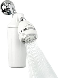 Aquasana Shower Filter | Dermatologist-recommended for softer, healthier skin & hair | Proven to reduce 90% of chlorine for 6 months | WaterSense Certified | Includes shower head | AQ-4100-E