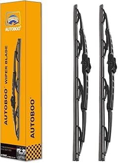 AUTOBOO 20"+20" Windshield Wiper Blade Sets Replacement for Ford E150 E250 E350 2005-2014,Excursion,2003-2009 Honda element -Original Factory Quality (Pack of 2)