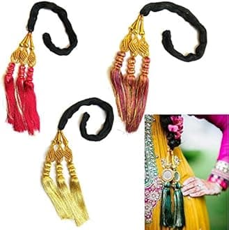 Unik Long Length Paranda Parandi Hair Accessory Braid Tassle - 3 Pieces
