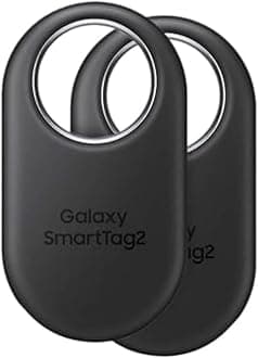 SmartTag2 (2023) Bluetooth + UWB, IP67 Waterproof and Dustproof, Can be found via App, 1.5 Year Battery Life (2-Pack) - Black