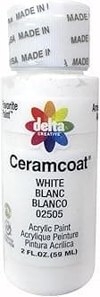 Delta Creative Ceramcoat Acrylic Paint in Assorted Colors (2 oz), 2505, White