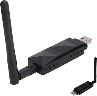 Gugxiom Ar9271 Usb Wireless Wifi Adapter With 2Dbi External Antenna,For Desktop Kali Linux Ubuntu Windows Xp 7 8 10 Ros,Black