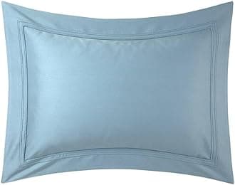 Yves Delorme Triomphe Fjord Boudoir 12 x 17 in Sham - Extra Soft and Warm Luxury Sheets, 100% Natural Organic French Bed Linens - Breathable and Durable