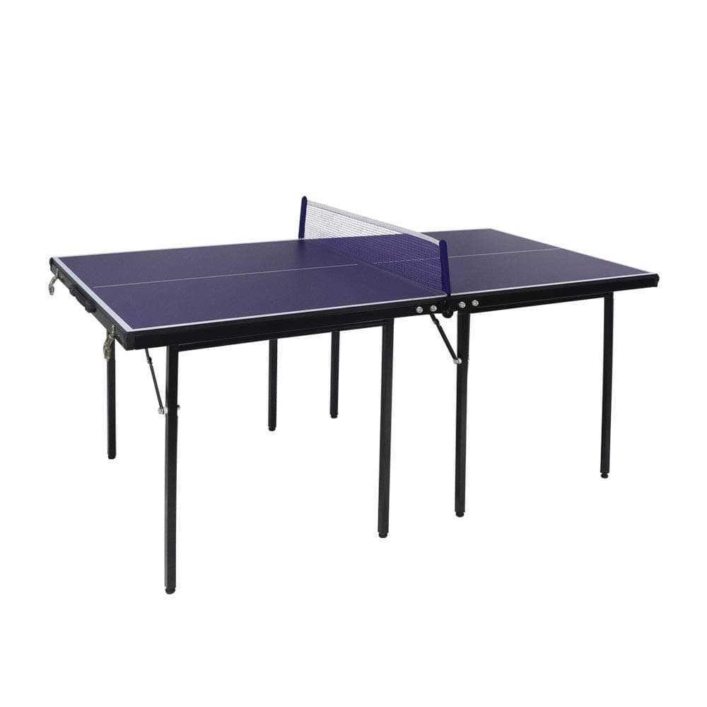 TOYEEKA Foldable Midsize Table Tennis Table Ping Pong Table Easy Assembly Free Net Included