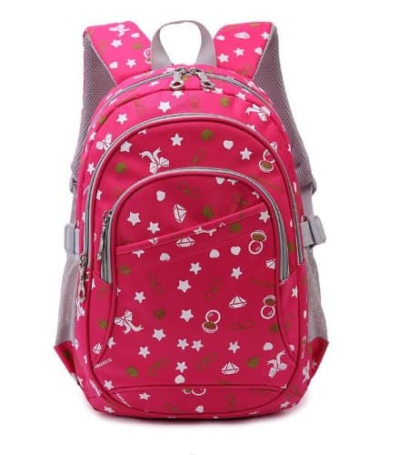 Second Grade Female Child School Backpack Rose