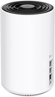 Deco XE70 Pro AXE4900 Tri-Band WiFi 6E Mesh WiFi Router - 1 x 2.5bps WAN/LAN Port, 2 x 1 Gbps LAN Ports, 4.9 Gbps Wi-Fi 2,900 Sq. Ft Coverage, Connect up to 200 Devices, 1-Pack