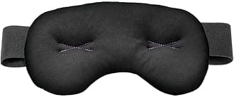 Brownmed IMAK Eye Pillow - Sleep Mask with ErgoBeads for Pain Relief - Cooling & Relaxing Sleep Aid - Black