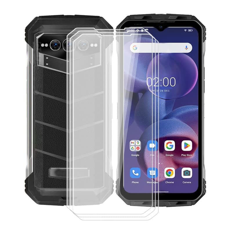 for Doogee V Max Screen Protector Tempered Galss, [3 Pack] High Clear [9H Hardness] [Bubble Free] Screen Tempered Glass Protective Film for Doogee V Max 6.58 Inch.