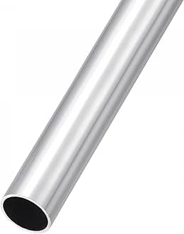 sourcing map 6063 Aluminum Tube (20mm OD x 18mm ID x 300mm L), Aluminum Round Tubing - for Home Furnishing, Machinery, DIY Handicraft