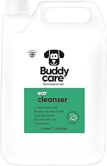 Dog Ear Cleanser Soothing Ear Cleaning Solution for Dogs | Naturally Derived Ingredients With Aloe Vera (5L)
