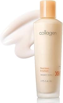 Its Skin Collagen Nutrition Emulsion 150ml (5.07 fl.oz.) - Nutri Active Marine Collagen Firming Facial Emulsion, Revitalizing & Elasticity for Rough and Aging Skin