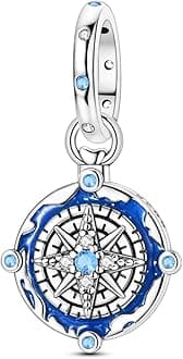 - 925 Sterling Silver Charms for Bracelets Necklaces 5A Cubic Zirconia Beads Charms Dangle Pendant,Jewelry Beads Gifts for Women