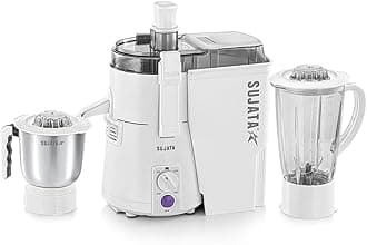 Powermatic Plus 900 Watts Juicer Mixer Grinder | 22000 Rotations Per Min | 90 Minutes Continuous Running | 2 Versatile Jars 1750 ml and 1000 ml